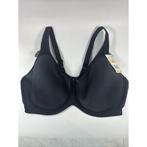 Wacoal Bra‎ 42DD Black Basic Beauty T-Shirt Lightly Lined Underwire Bra NWT!